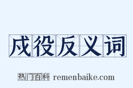 戍役反义词是什么意思的图片